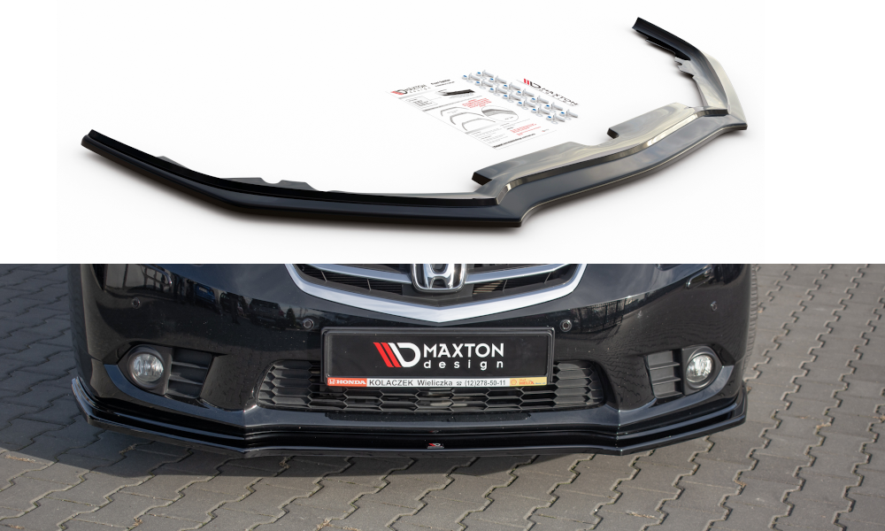 Front Ansatz für Honda Accord VIII CU Series Facelift schwarz Hochglanz
