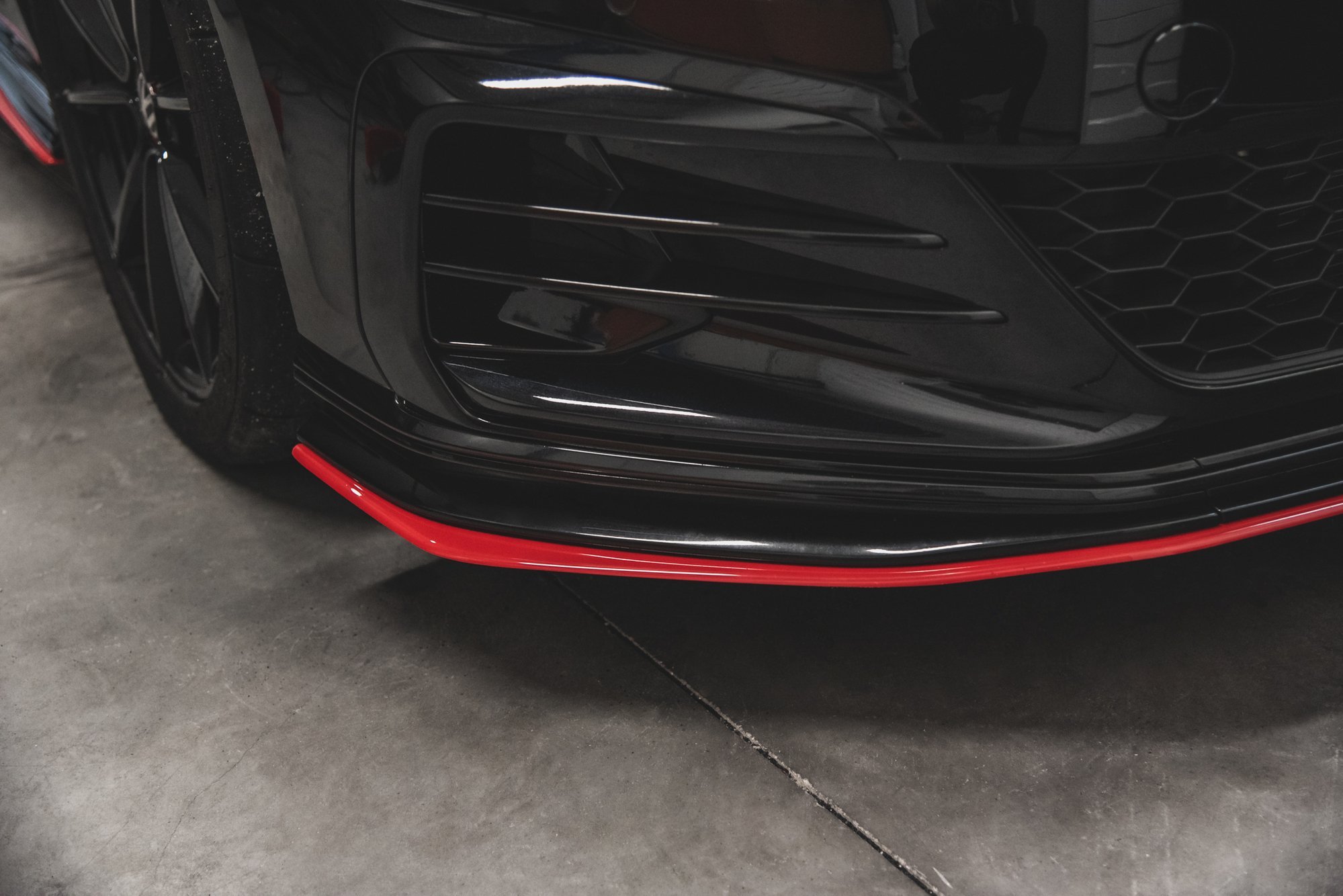 Front Ansatz für VW Golf 7 GTI TCR schwarz Hochglanz
