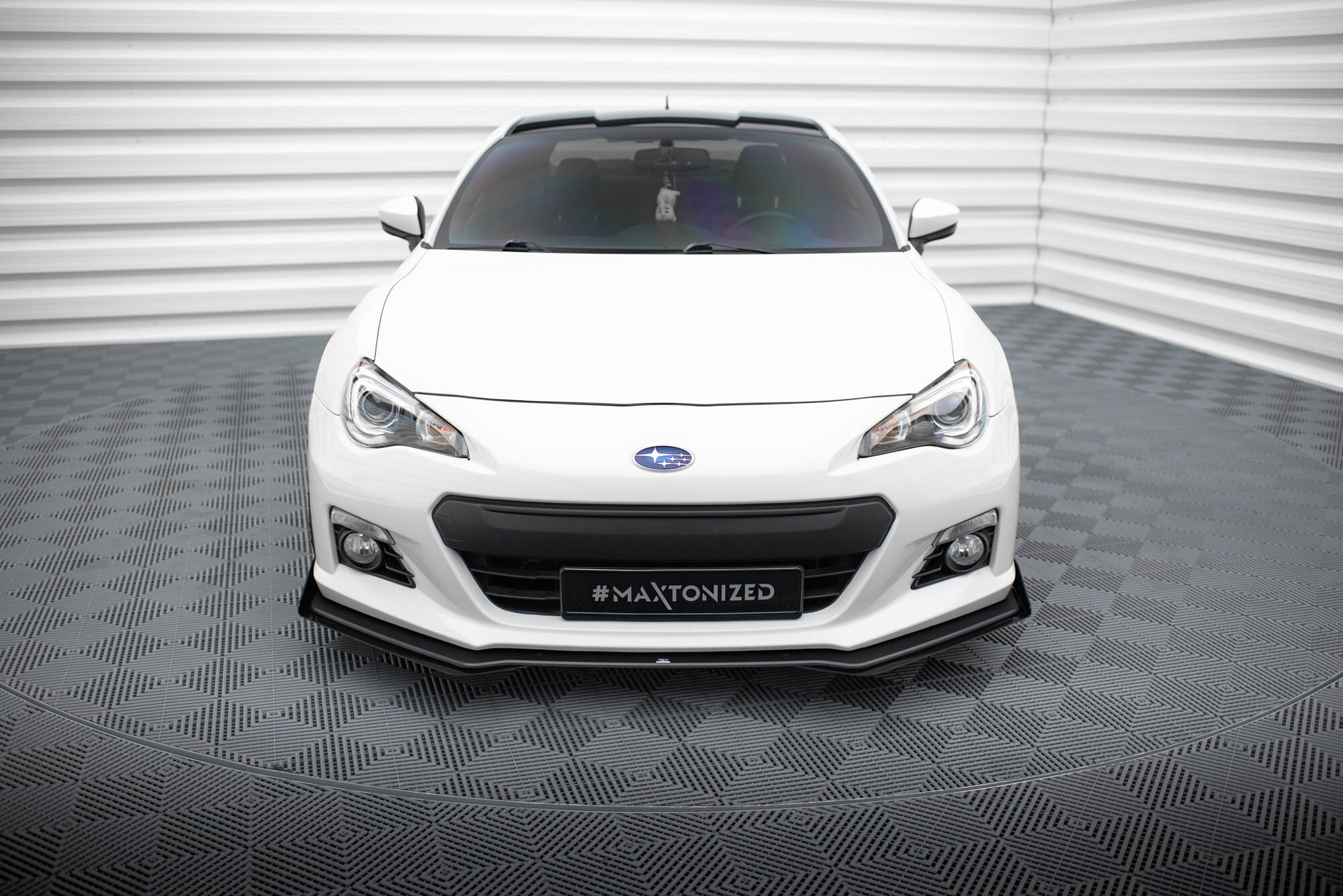 Street Pro Spoilerlippe Front Ansatz + Flaps V.1 passend für Subaru BRZ Mk1 schwarz Hochglanz
