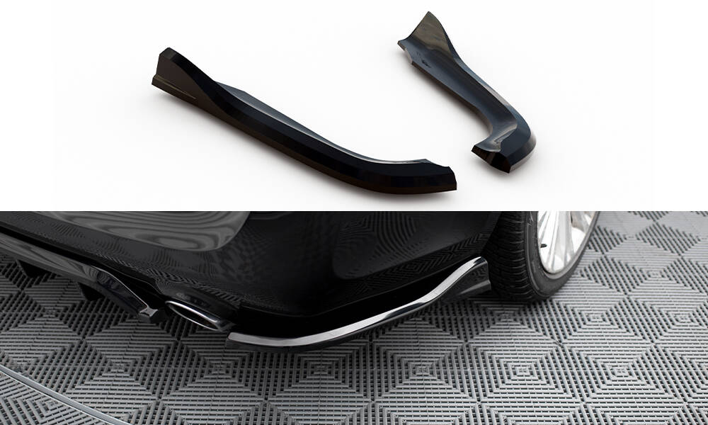 Diffusor Flaps passend für Chrysler 300 Mk2 schwarz Hochglanz
