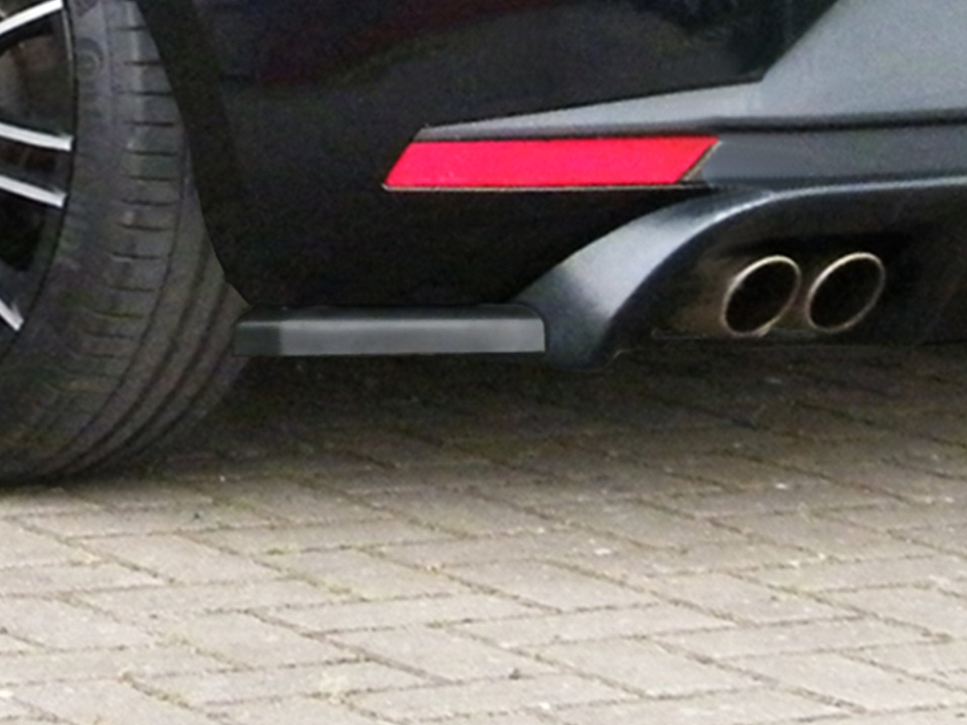 Heckansatz inkl. Heckdiffusor 3 tlg. für Seat Leon 3 5F Schwarz Matt
