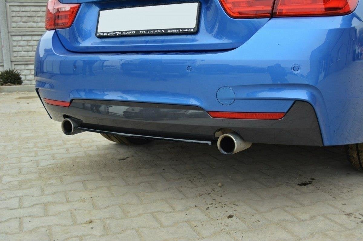 Heckansatz BMW 4er Coupe / Gran Coupe / Cabrio M-Paket F32 / F36 / F33 schwarz Hochglanz