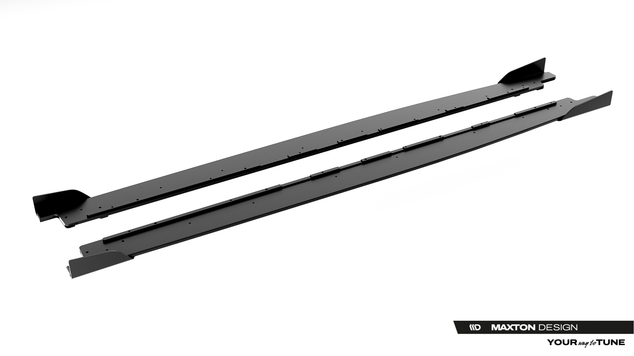 Seitenschweller Ansatz Paar + Flaps passend für CUPRA Leon ST / Hatchback Aero Mk1 / Mk1 FL schwarz Hochglanz