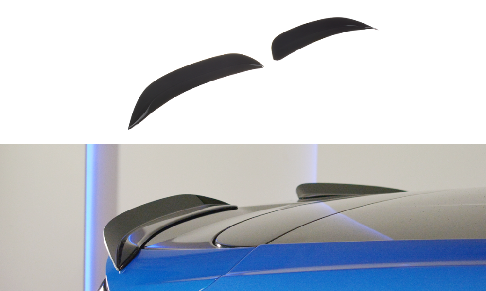 Spoiler CAP V.3 für Ford Focus Hatchback ST-Line Mk4 schwarz Hochglanz