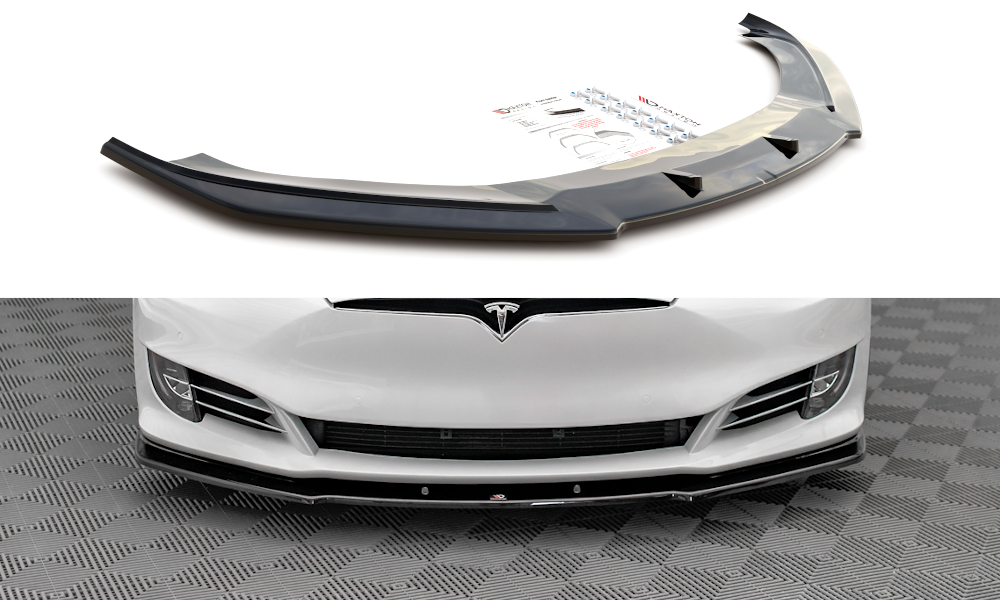 Frontlippe V.1 passend für Tesla Model S FL schwarz Hochglanz