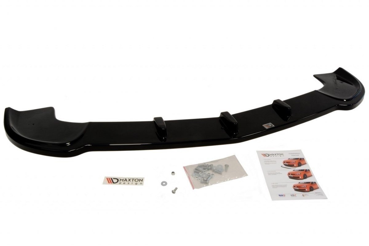 Street+ Spoilerlippe Front Ansatz passend für Mercedes SLK R171 für ME-SLK-R171-AMG204-F1 schwarz Hochglanz