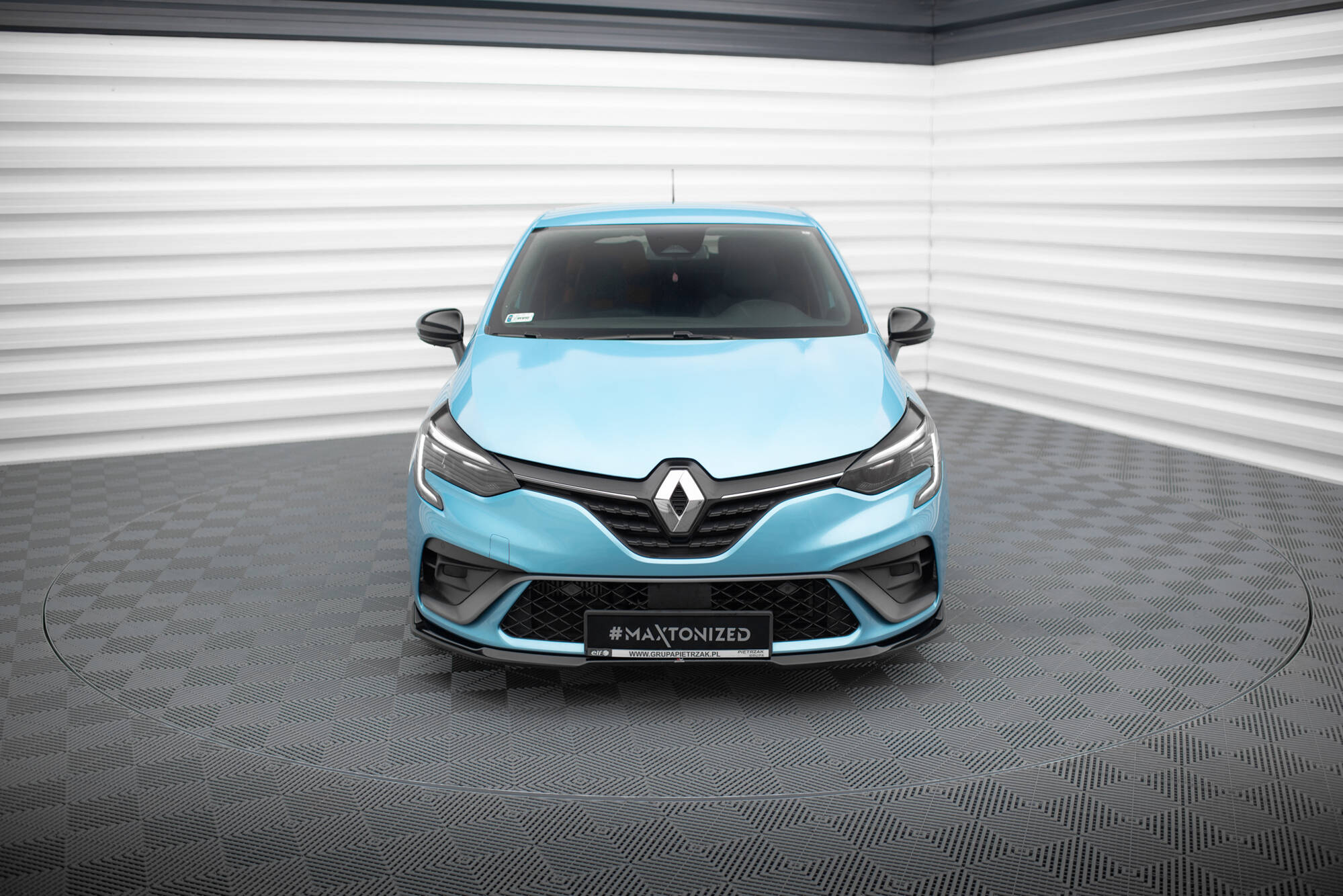 Street+ Spoilerlippe Front Ansatz V.1 passend für Renault Clio R.S. Line Mk5 schwarz Hochglanz