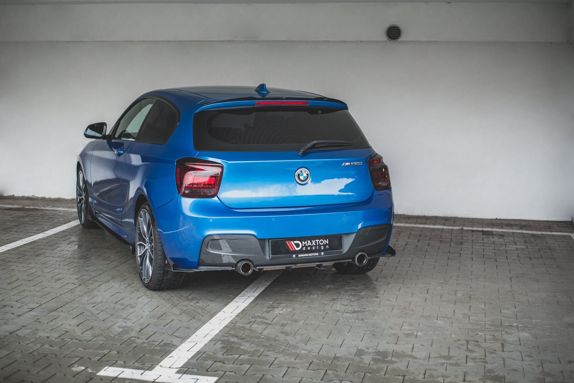 Street Pro Heckschürze Heck Ansatz Diffusor passend für BMW M135i F20