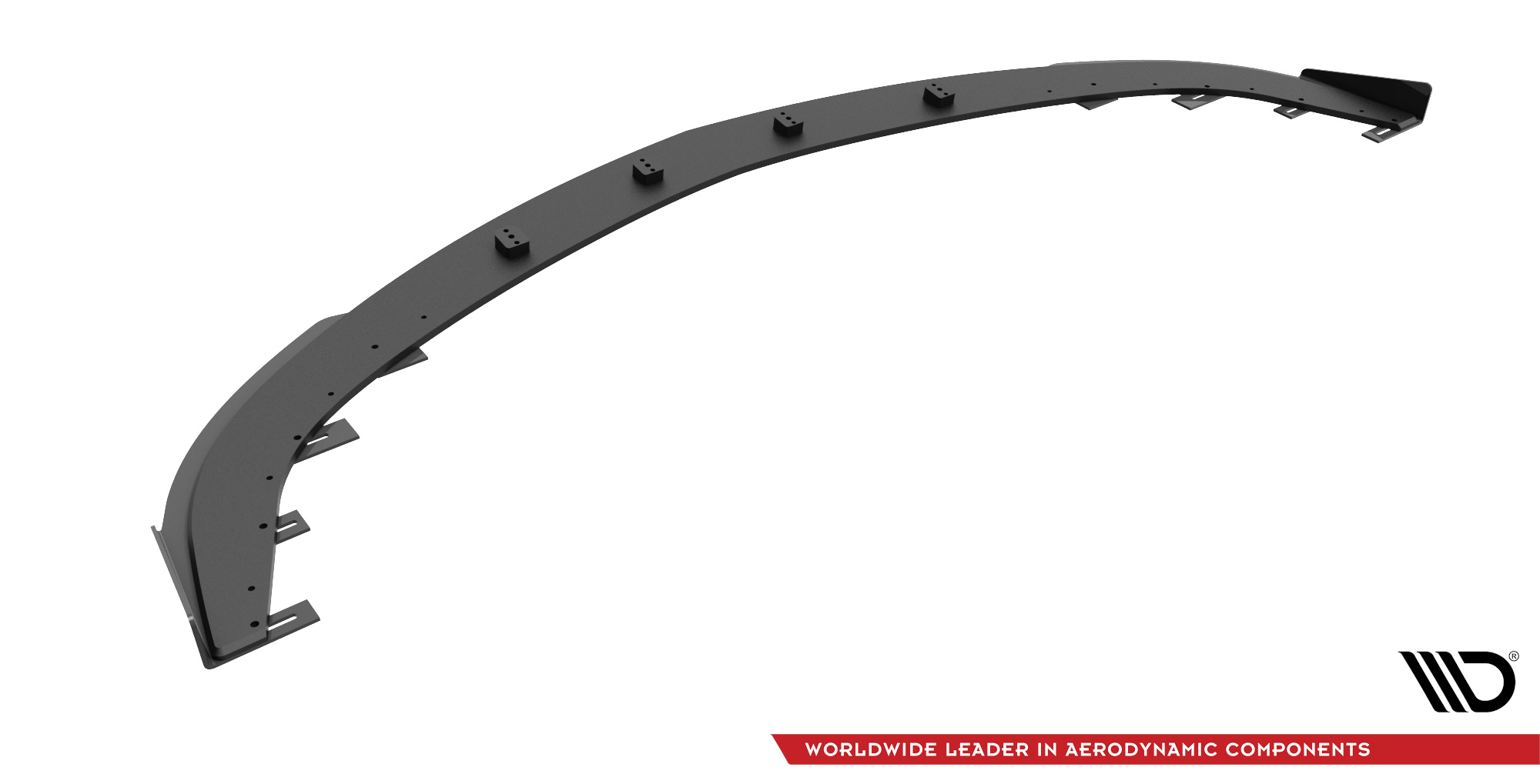 Street Pro Spoilerlippe Front Ansatz + Flaps V.1 passend für Mazda 3 MPS Mk1 schwarz Hochglanz