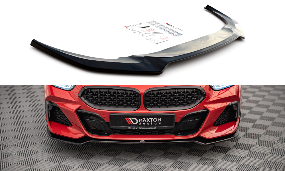 Street+ Spoilerlippe Front Ansatz V.2 passend für BMW Z4 M40i / M-Paket G29 schwarz Hochglanz