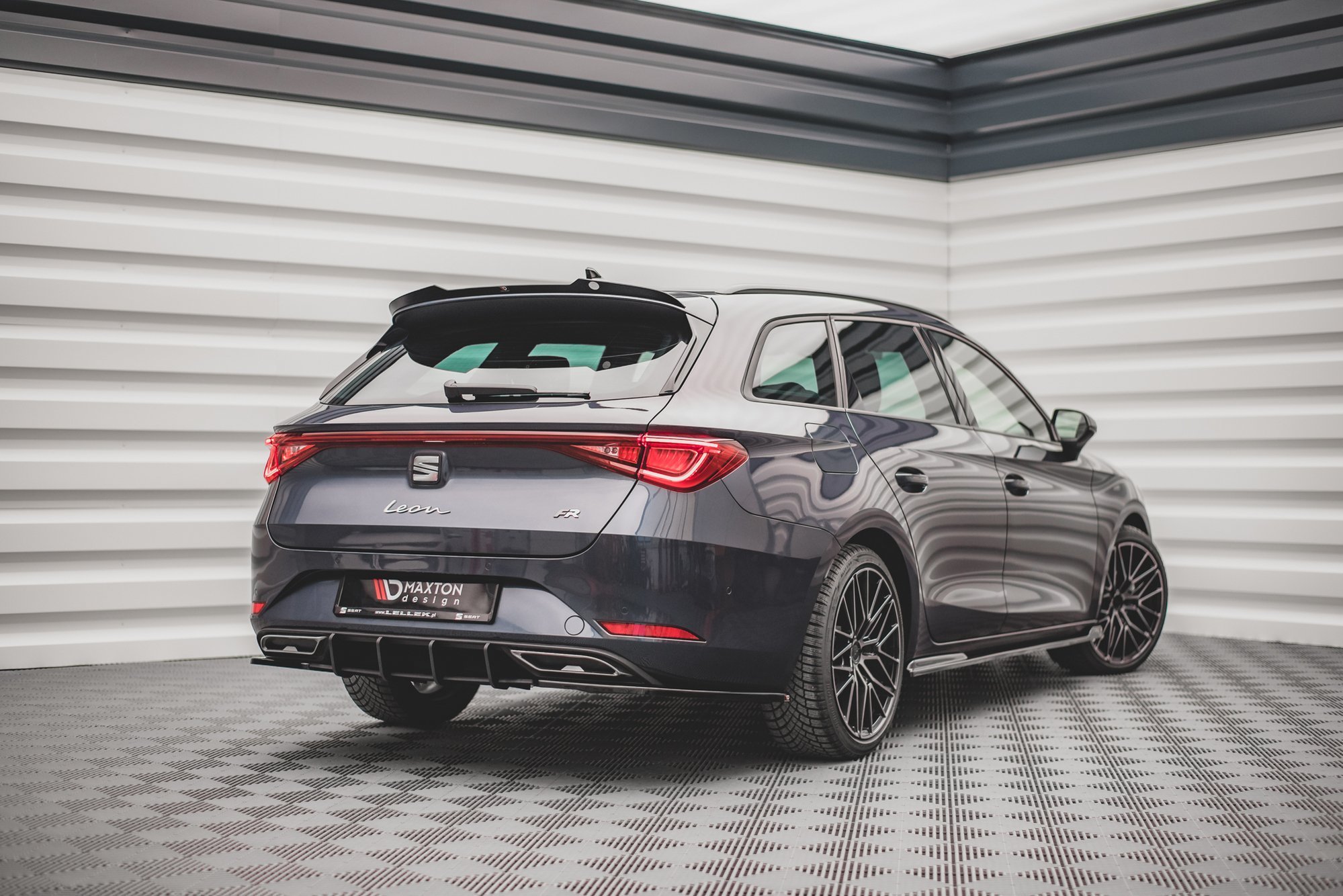 Street Pro Heckschürze Heck Ansatz Diffusor passend für Seat Leon FR ST Mk4