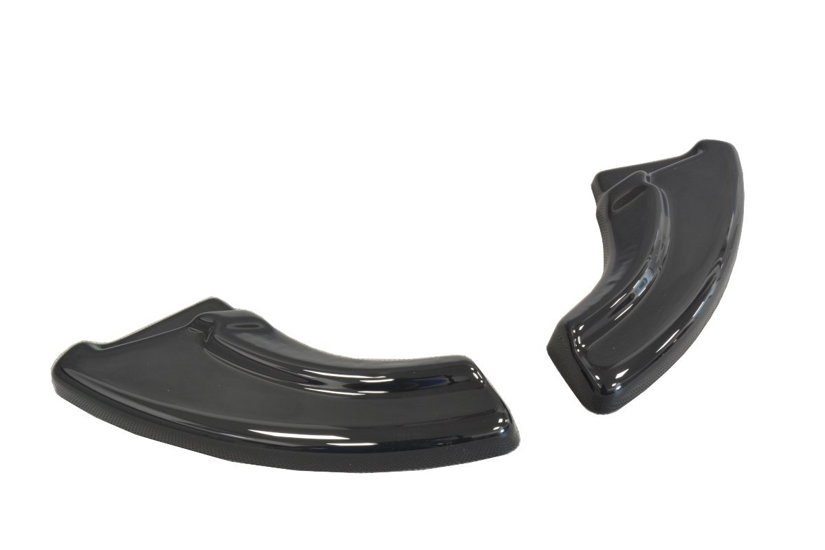 Heck Ansatz Flaps Diffusor passend für passend für Fiat Punto Evo Abarth schwarz Hochglanz schwarz Hochglanz