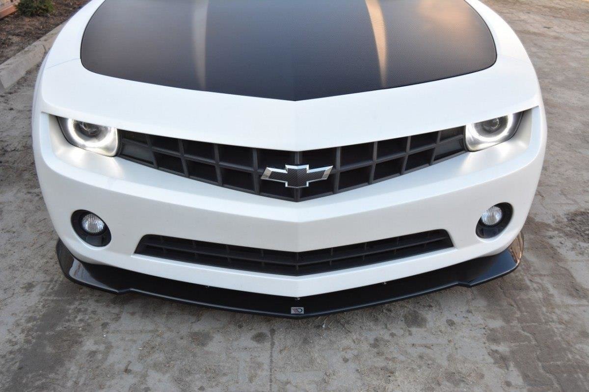 Street+ Spoilerlippe Front Ansatz passend für Chevrolet Camaro Standard Mk5 schwarz Hochglanz