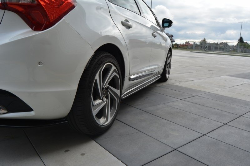 Street+ Seitenschweller Leisten passend für Citroen DS5 schwarz Hochglanz
