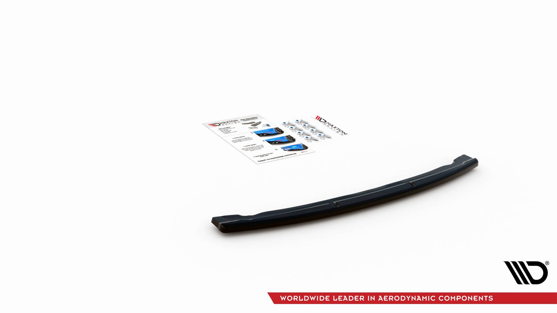 Street+ Mittlerer Diffusor Heck Ansatz passend für BMW 5er M-Paket Limousine / Touring G30 / G31 FL schwarz Hochglanz
