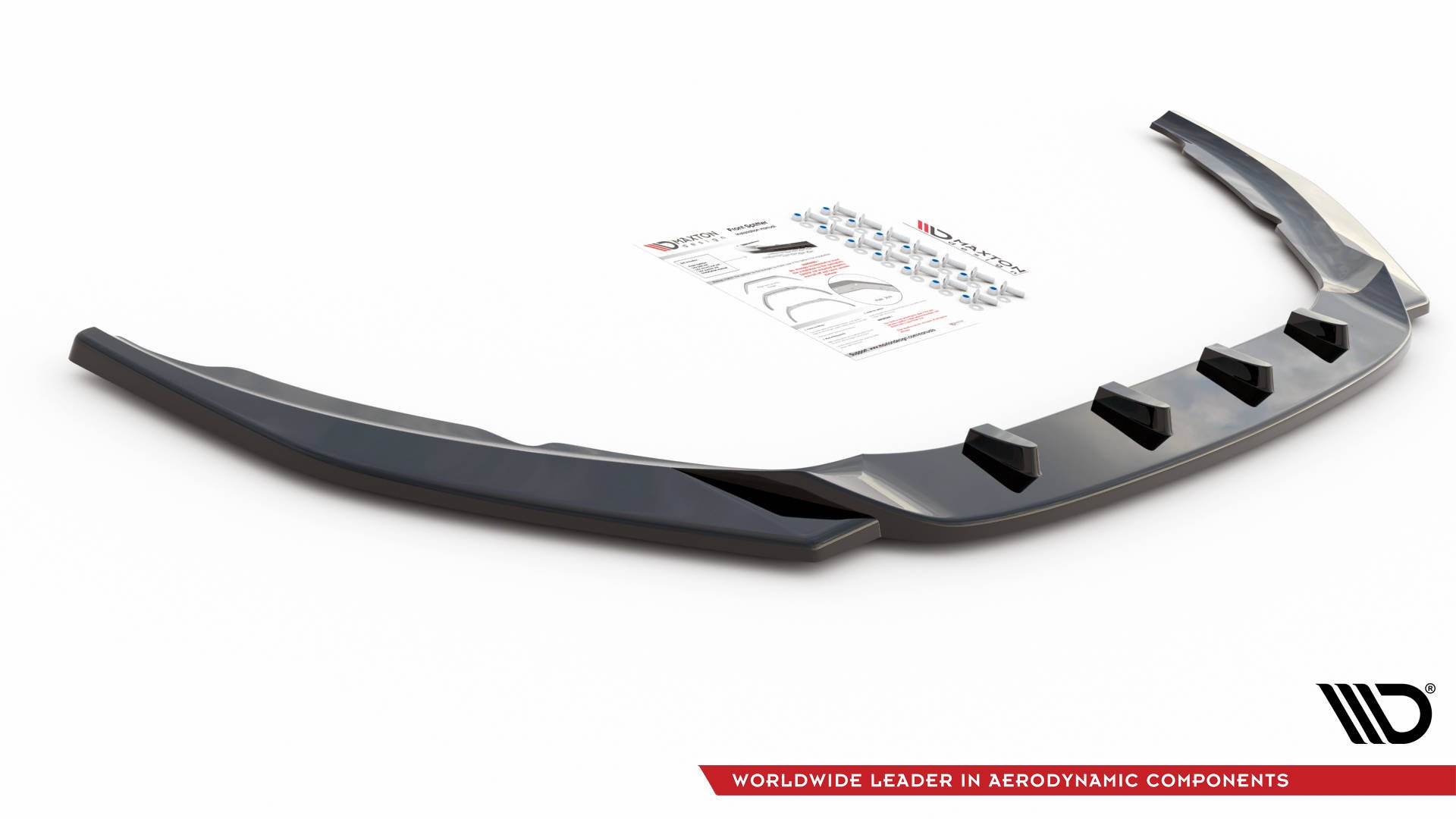 Street+ Spoilerlippe Front Ansatz V.2 passend für Volvo S60 R-Design Mk2 FL schwarz Hochglanz