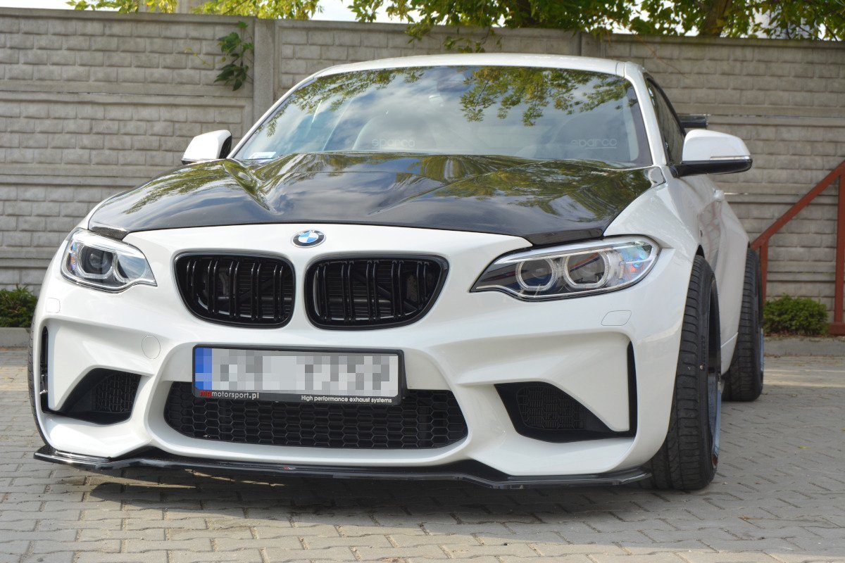 Front Ansatz für BMW M2 F87 COUPÉ schwarz Hochglanz