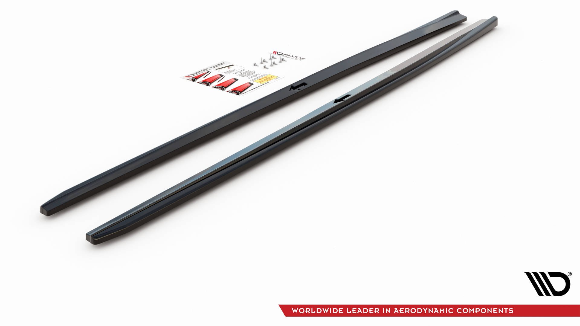 Seitenschweller Ansatz für V.2 für Audi S3 / A3 S-Line Limousine 8V Facelift schwarz matt