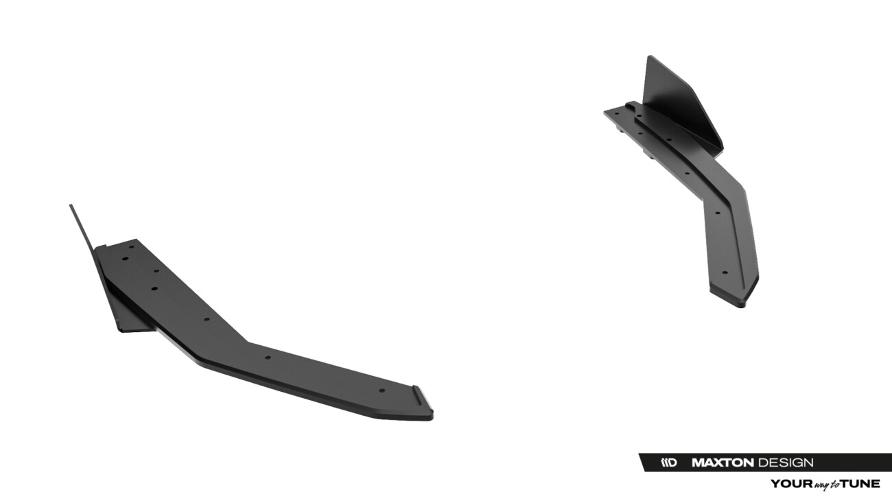 Diffusor Flaps passend für Lexus IS 500 Mk3 Facelift 2 schwarz Hochglanz