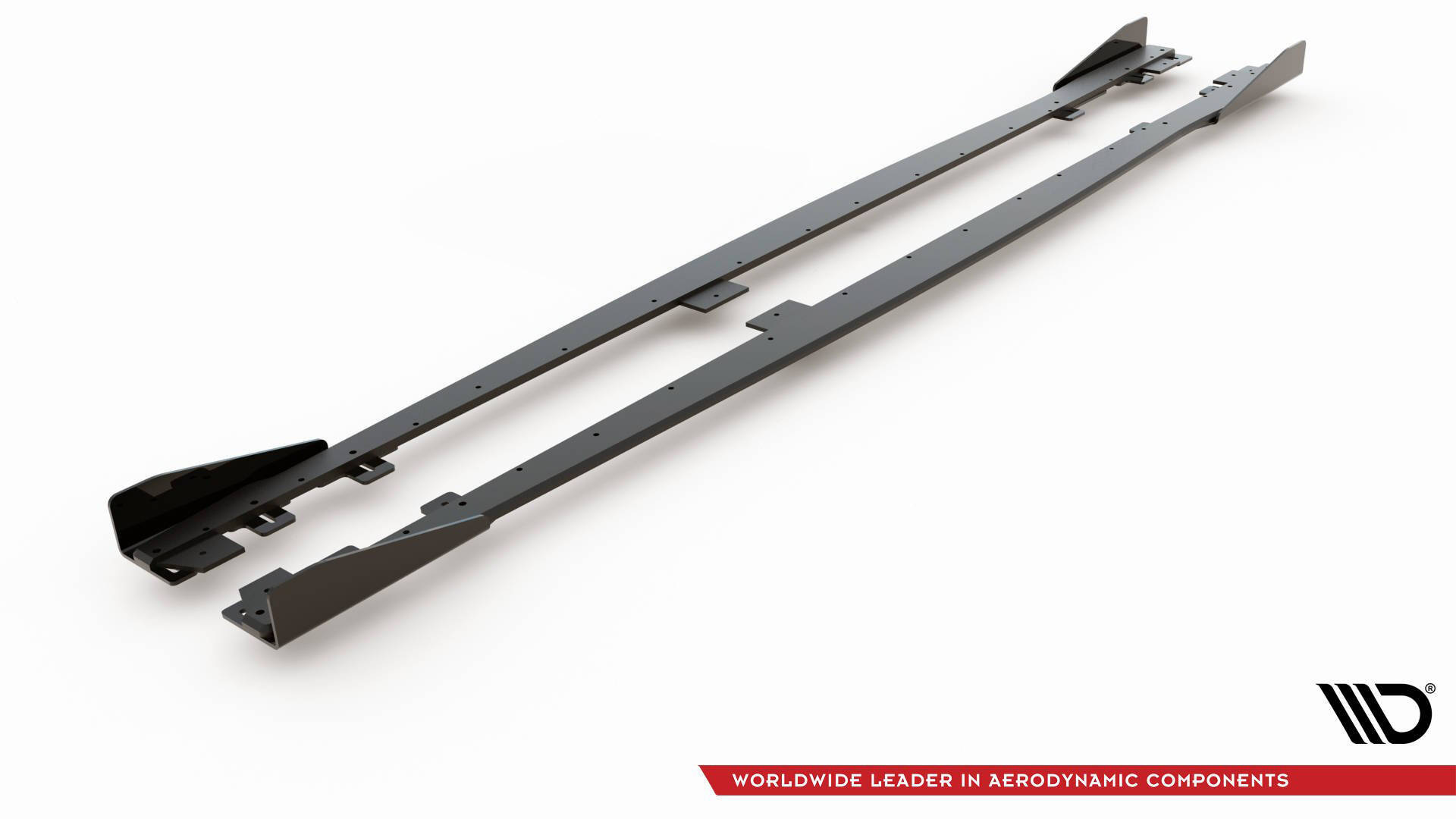 Street Pro Seitenschweller Leisten V.2 + Flaps passend für BMW 1er F20 M135i / M140i / M-Paket schwarz Hochglanz