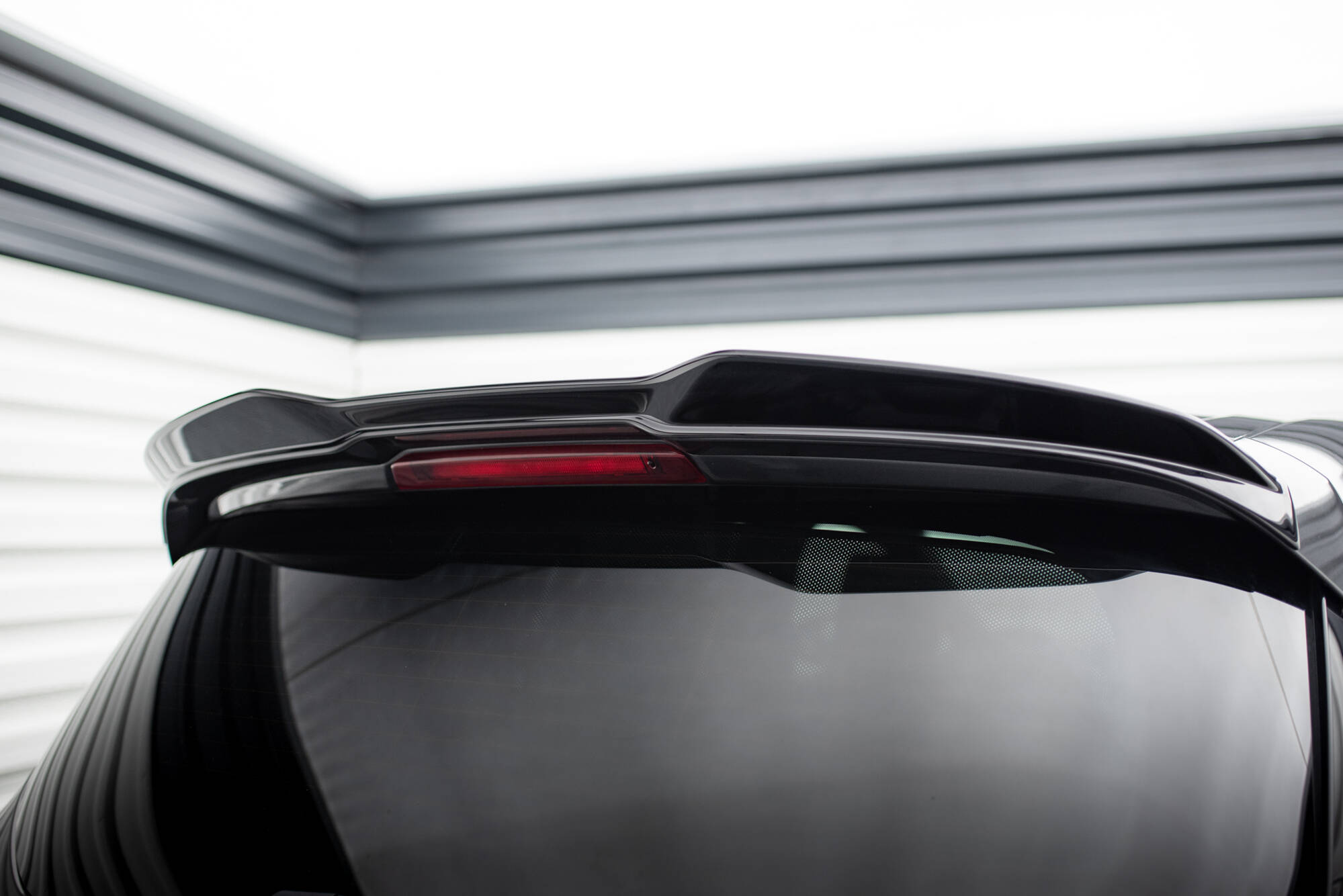 Heck Spoiler Aufsatz Abrisskante 3D passend für Ford S-Max ST-Line Mk2 FL schwarz Hochglanz