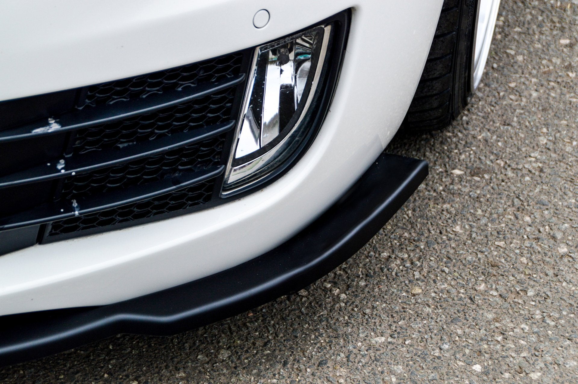 CUP Frontspoilerlippe Phase 2 für VW Golf 6 1K Schwarz Matt