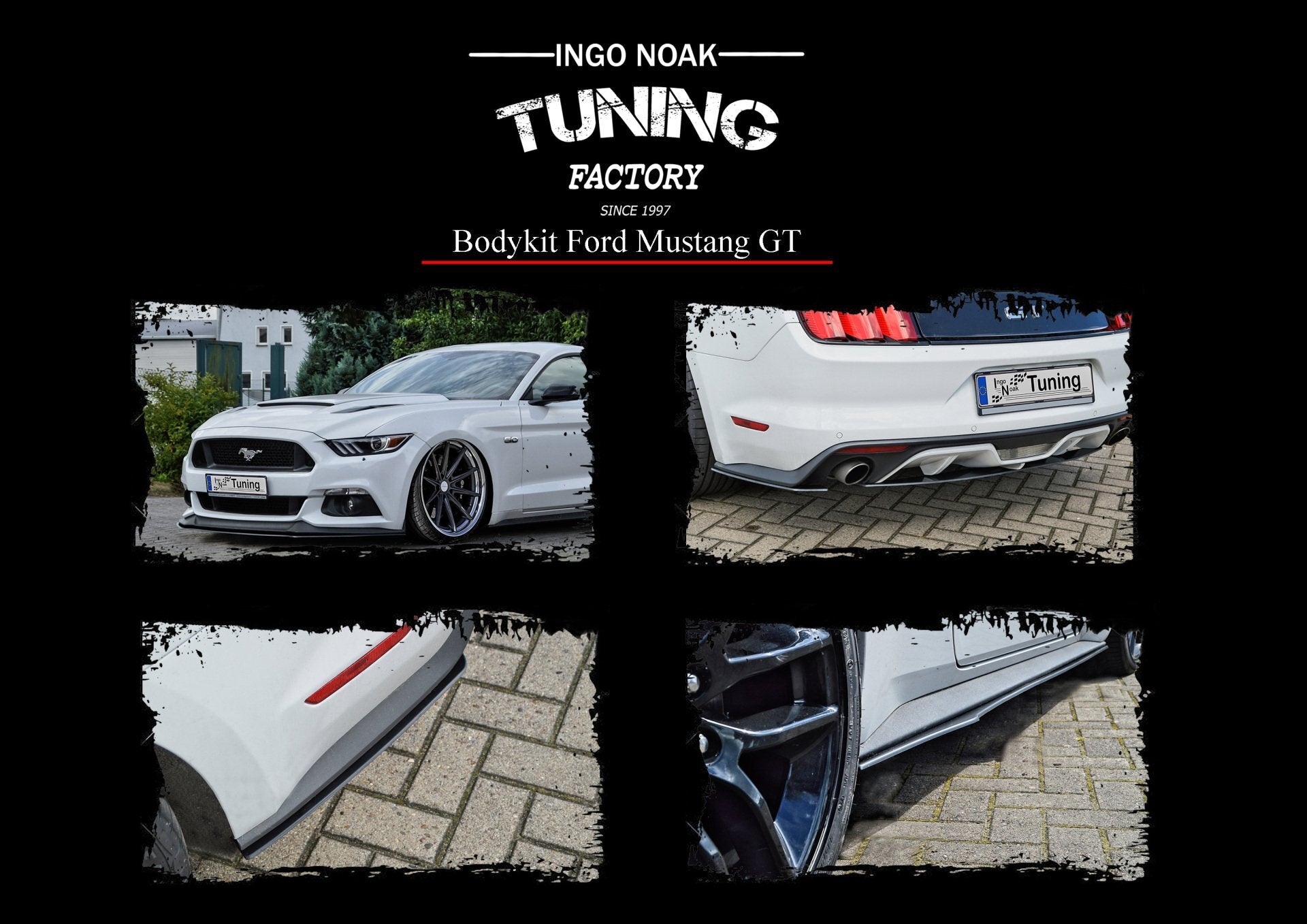 Bodykit für Ford Mustang GT 2014-2017 Schwarz Matt