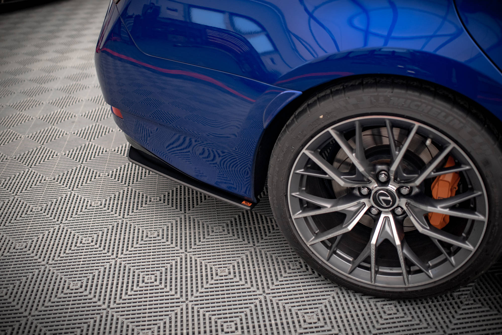 Street Pro Heck Ansatz Flaps passend für Lexus GS F Mk4 FL rot