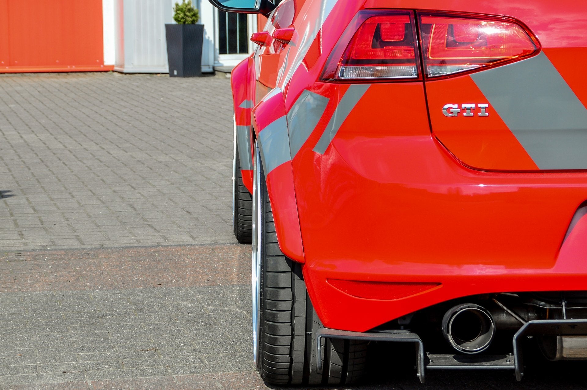 Widebody Kotflügel Verbreiterungssatz aus ABS für VW Golf 7 GTI Schwarz Matt