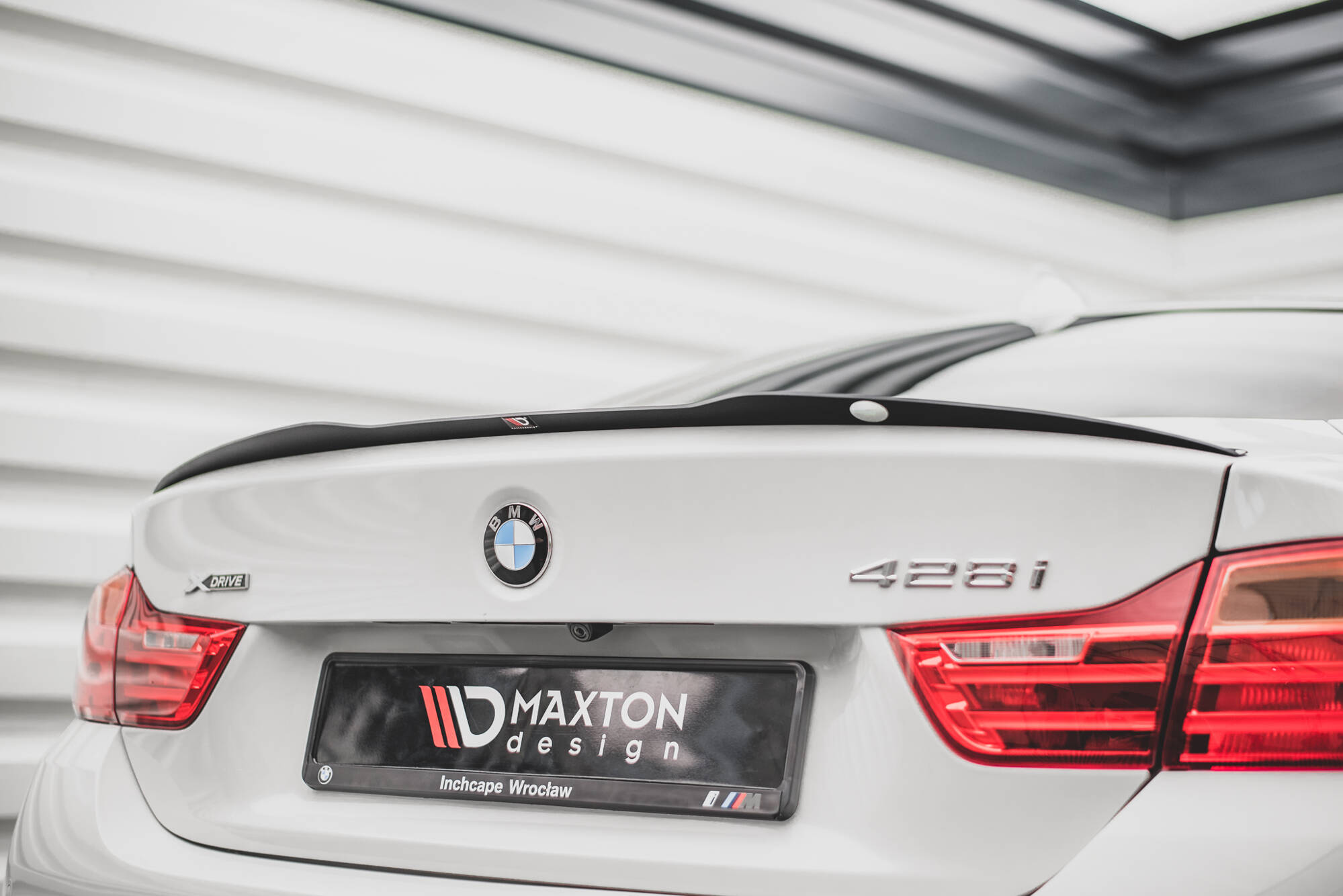Spoiler CAP für BMW 4er F32 schwarz Hochglanz