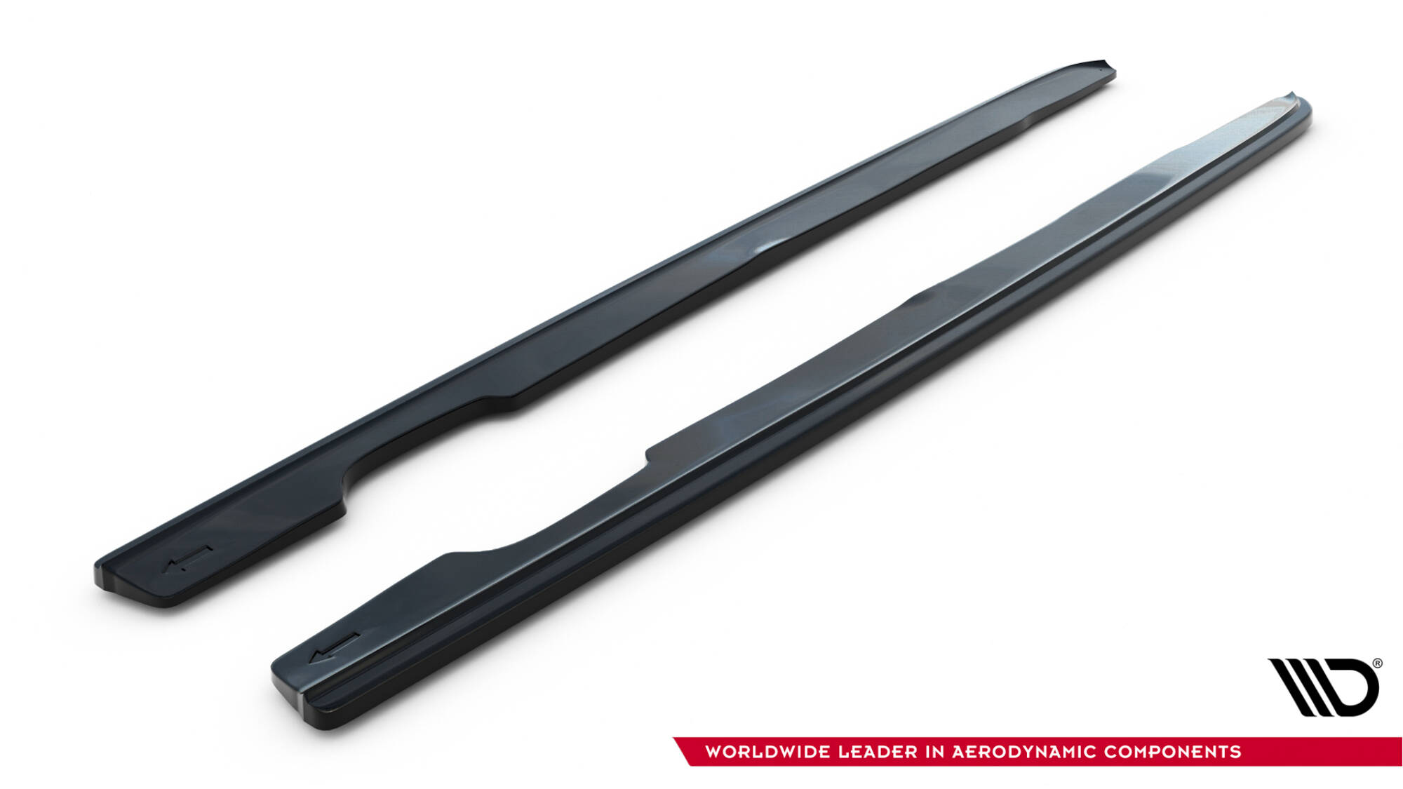 Street+ Seitenschweller Leisten V.1 passend für BMW 3er E46 M Paket Coupe schwarz Hochglanz