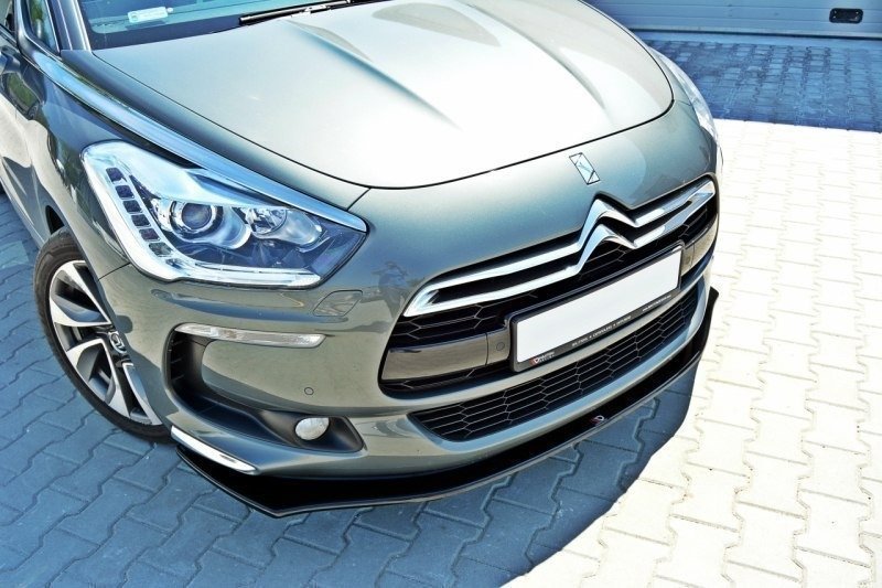 Street+ Spoilerlippe Front Ansatz V.2 passend für Citroen DS5 schwarz Hochglanz