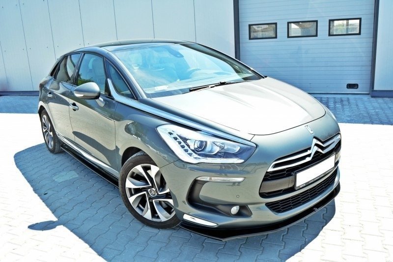 Street+ Spoilerlippe Front Ansatz V.2 passend für Citroen DS5 schwarz Hochglanz