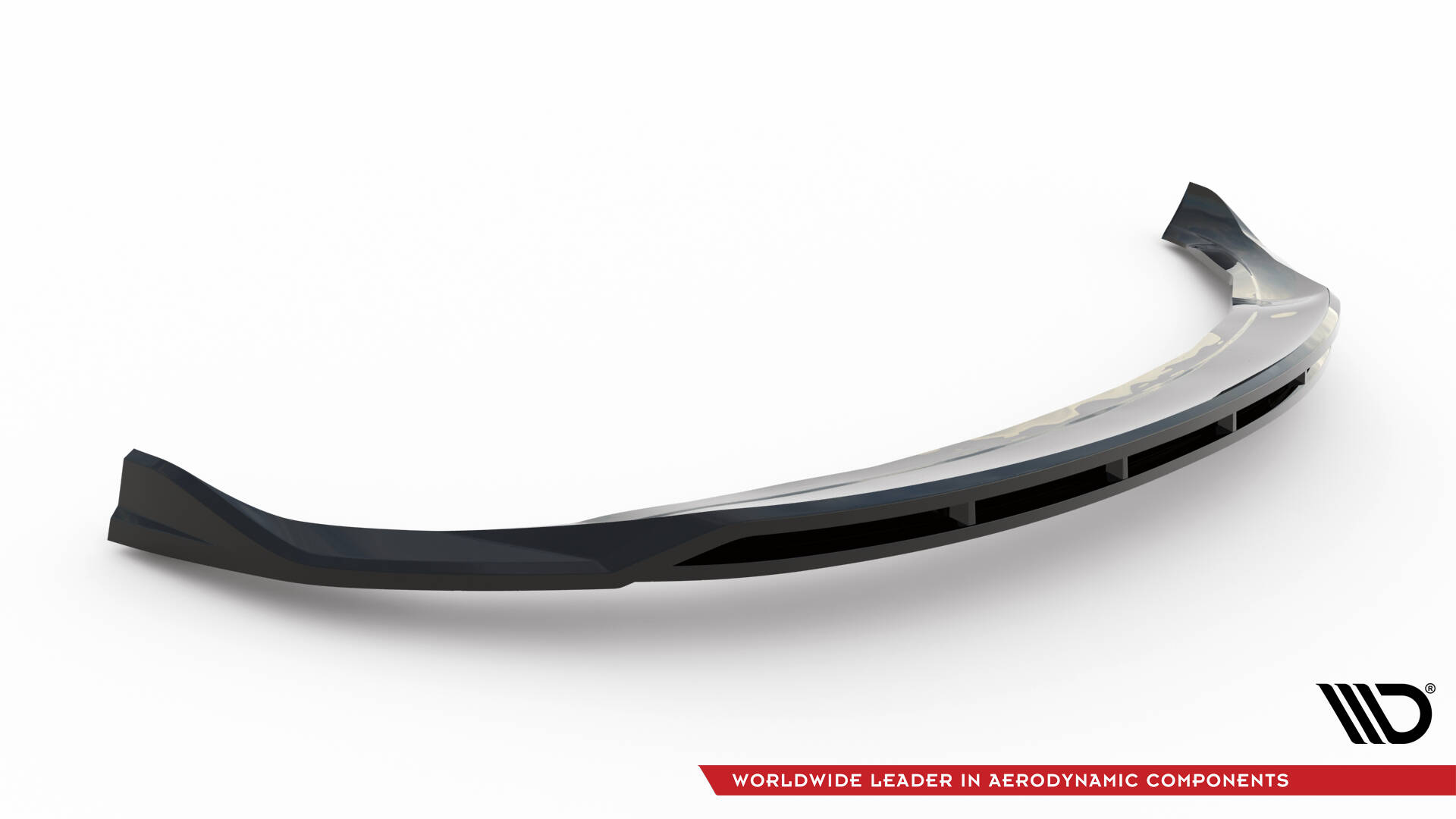 Frontlippe V.1 passend für Tesla Model 3 Project HighlandFL schwarz Hochglanz