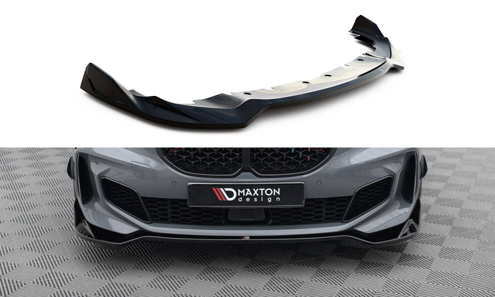 Front Ansatz V.5 für BMW 1er M-Paket / M135i / 128ti F40 schwarz Hochglanz