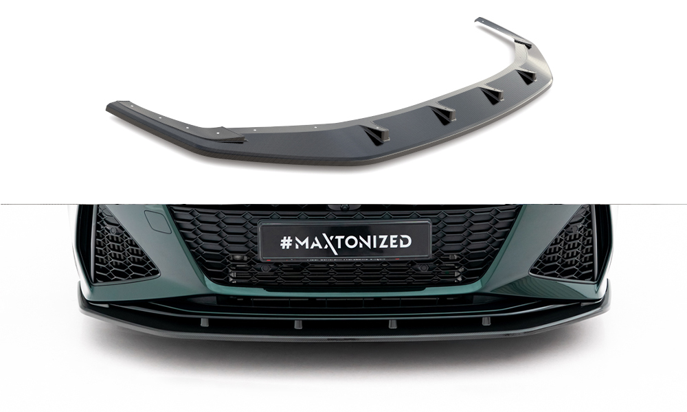 Carbon Fiber Spoilerlippe Front Ansatz passend für Audi RS7 C8