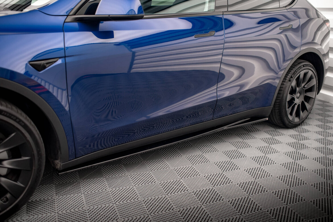Seitenschweller Ansatz V.1 passend für Tesla Model Y schwarz Hochglanz