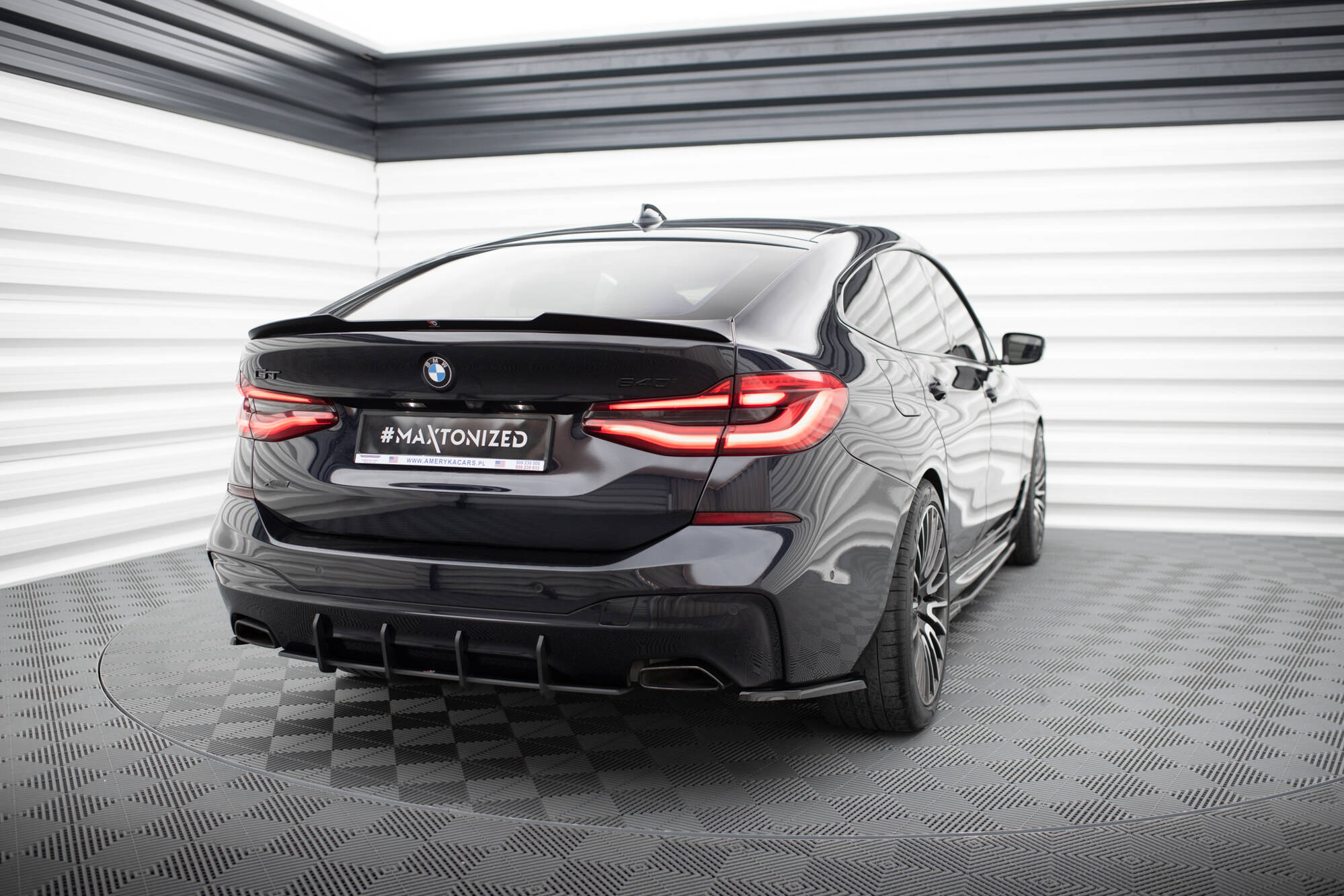 Street Pro Heckschürze Heck Ansatz Diffusor passend für BMW 6er GT M-Paket G32