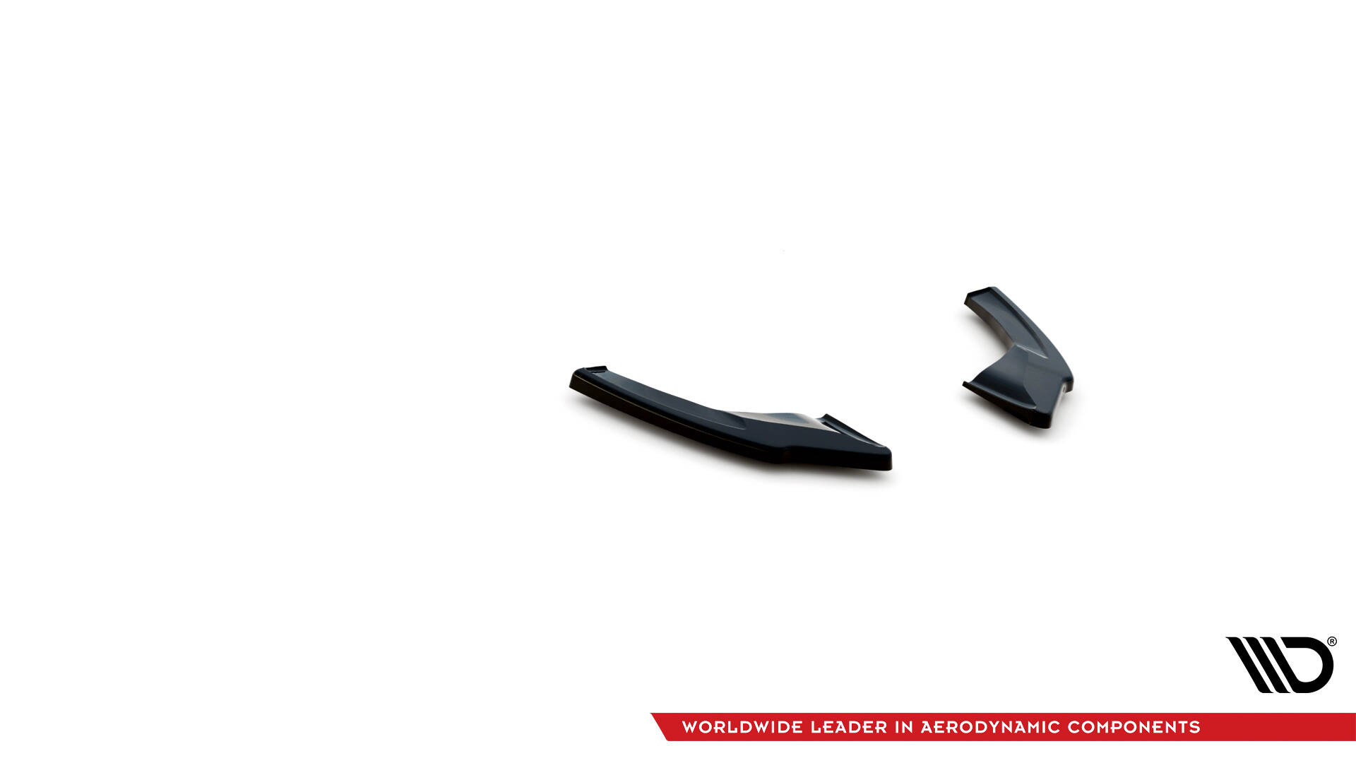 Street+ Heck Ansatz Flaps V.2 passend für VW Golf GTI Clubsport Mk8 FL schwarz Hochglanz