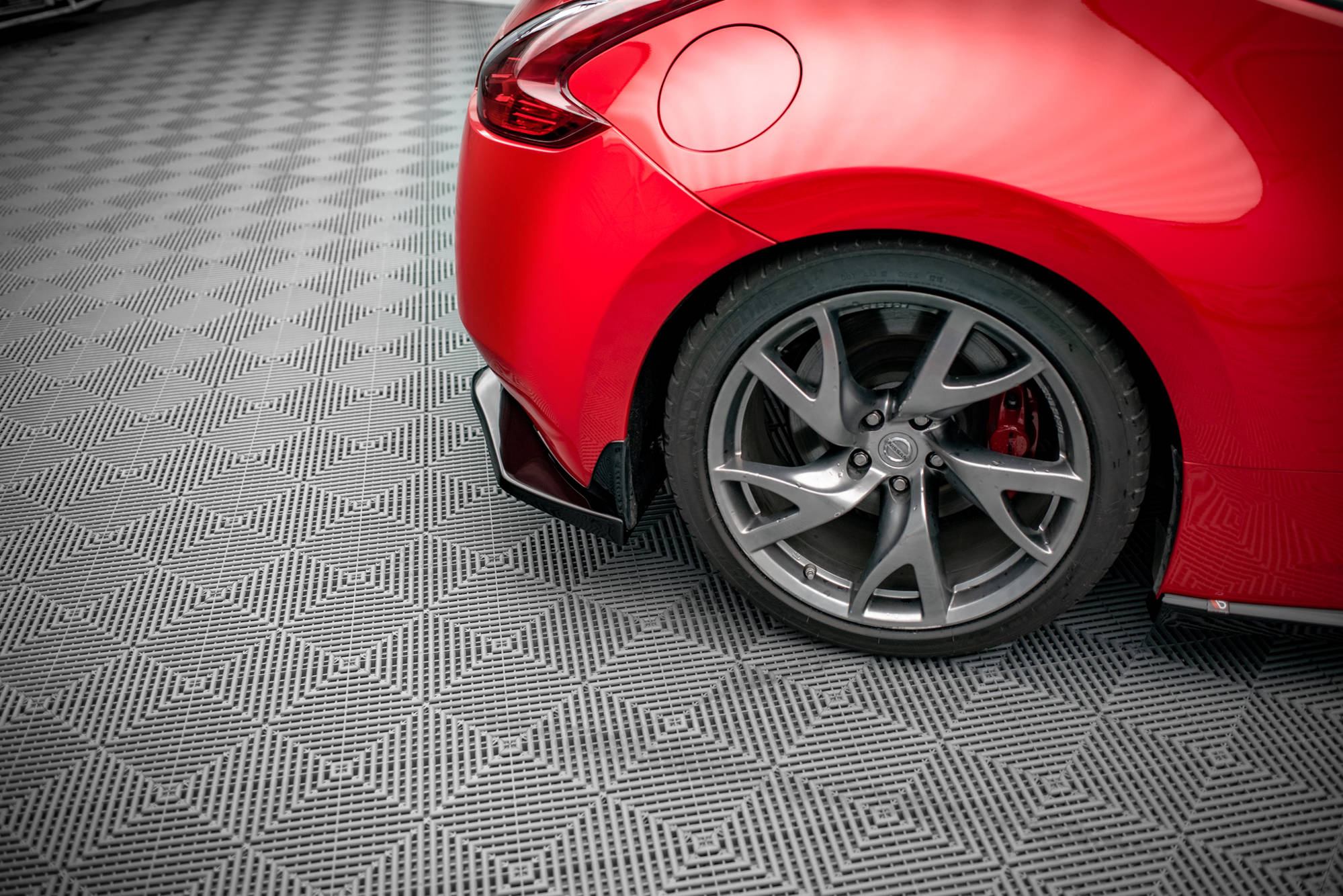 Street+ Heck Ansatz Flaps V.2 passend für Nissan 370Z schwarz Hochglanz