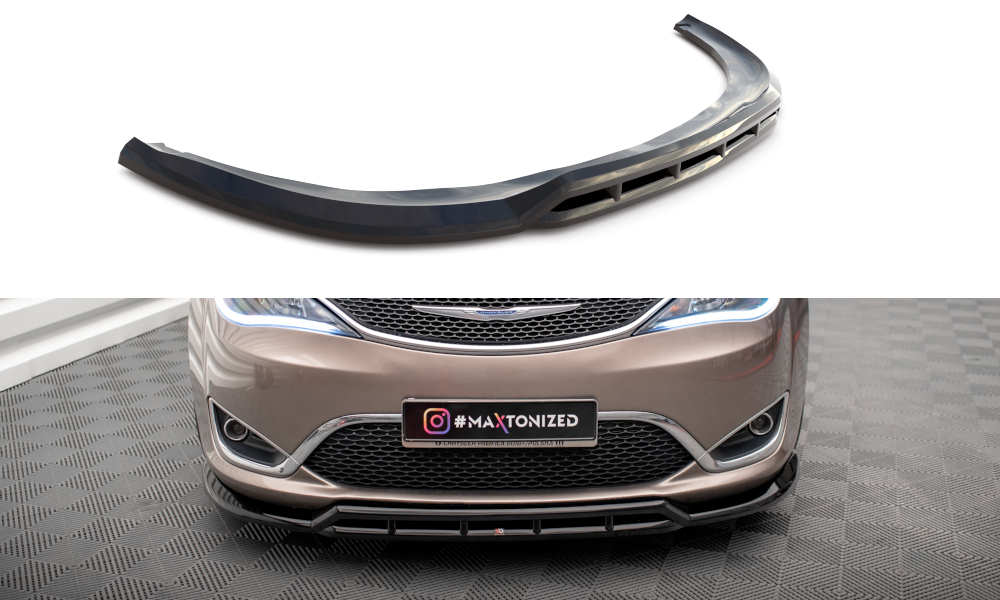 Frontlippe passend für Chrysler Pacifica Mk2 schwarz Hochglanz
