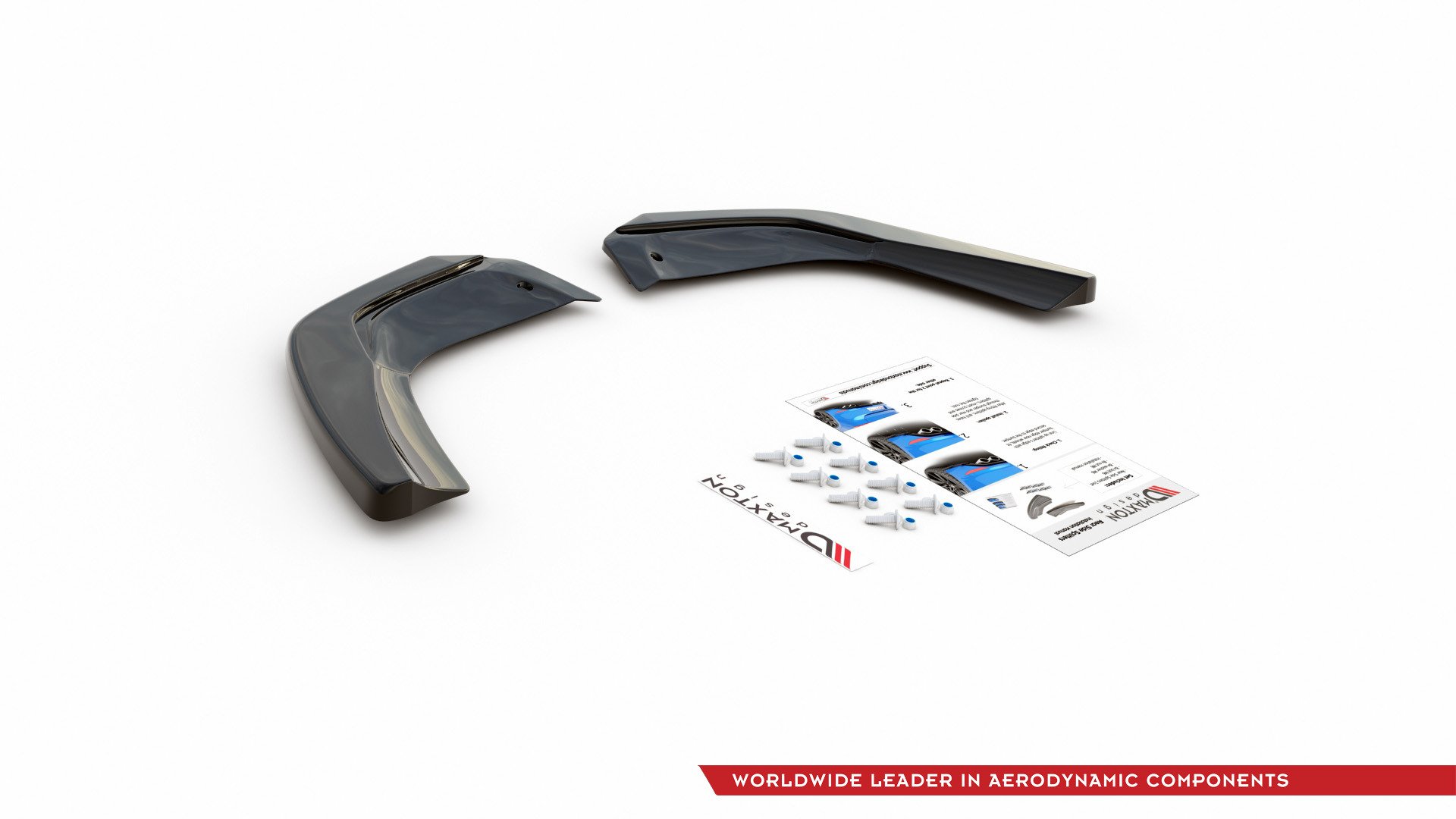 Heck Ansatz Flaps Diffusor für Mercedes A35 AMG Aero Hatchback W177 schwarz Hochglanz