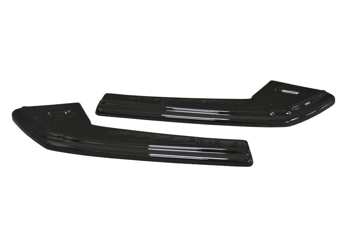 Heck Ansatz Flaps Diffusor für Audi A4 B9 S-Line schwarz Hochglanz