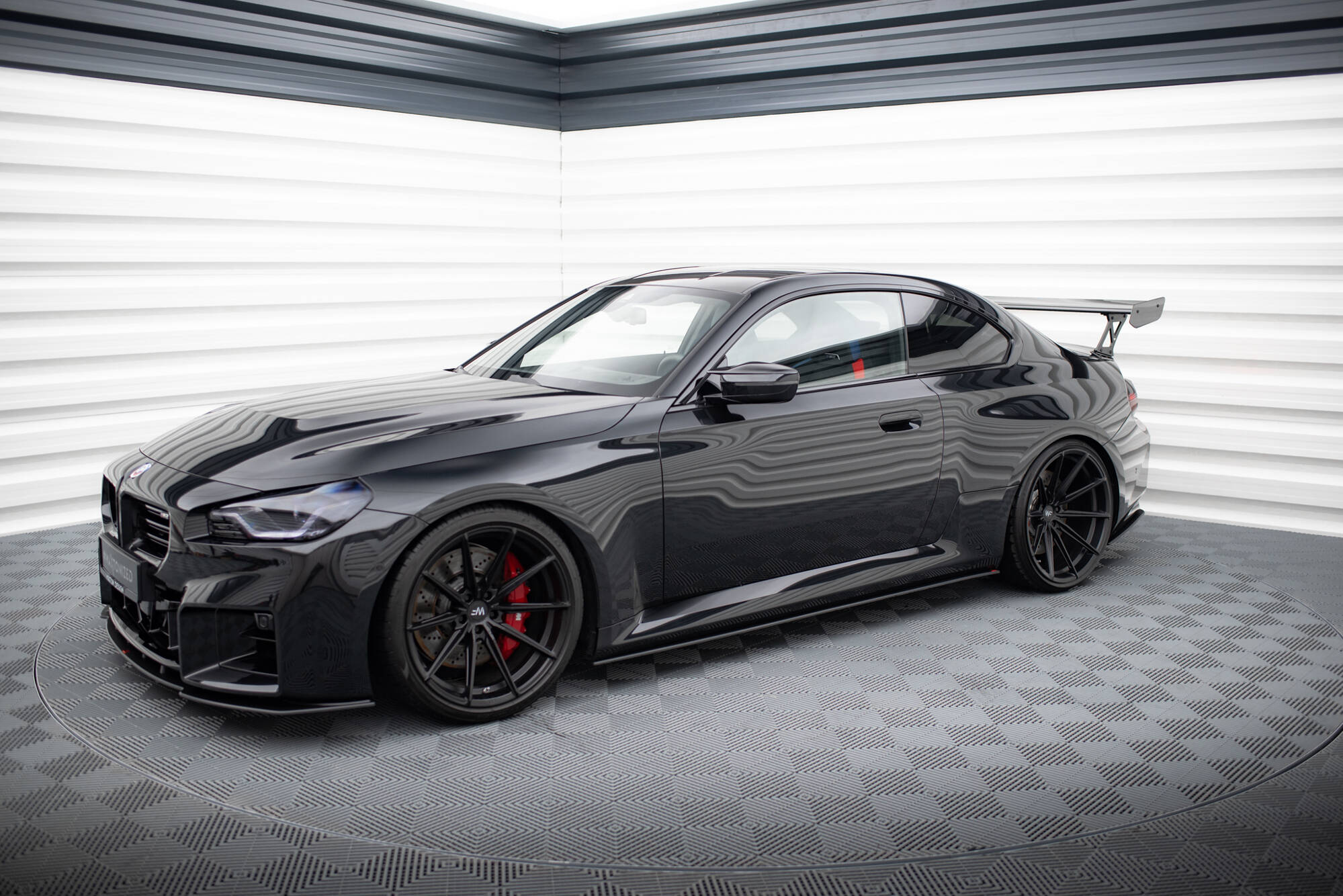 Street Pro Seitenschweller Leisten V.1 passend für BMW M2 G87 rot
