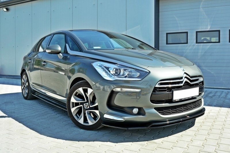 Street+ Spoilerlippe Front Ansatz V.3 passend für Citroen DS5 schwarz Hochglanz