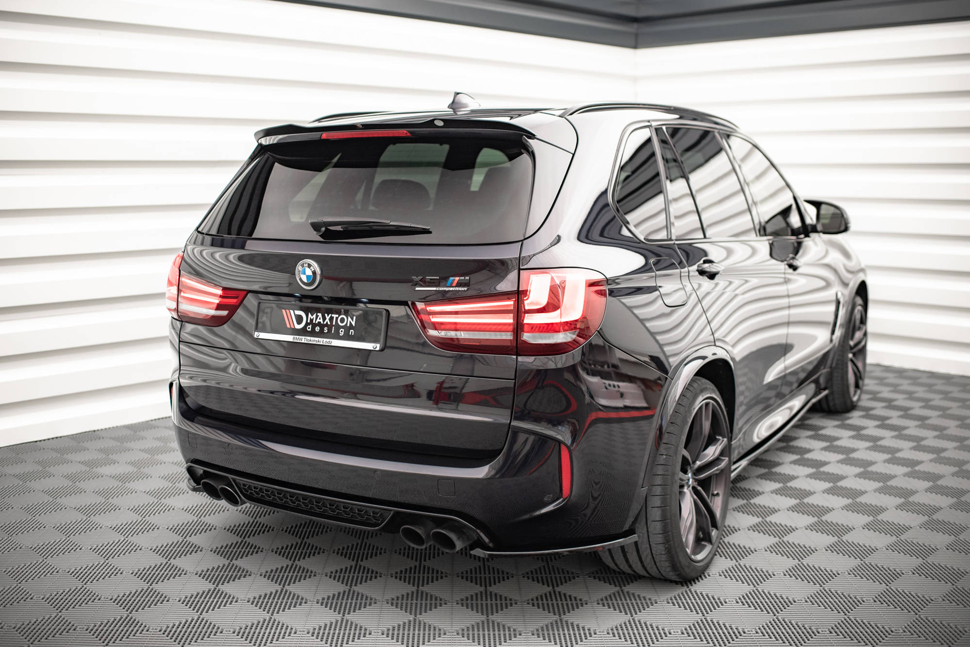 Heck Spoiler Aufsatz Abrisskante passend für BMW X5 M F85 schwarz Hochglanz