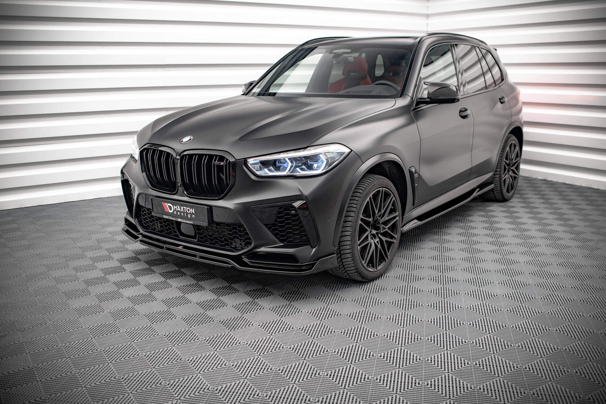 Street+ Seitenschweller Leisten passend für BMW X5M F95 / F95 FL schwarz Hochglanz