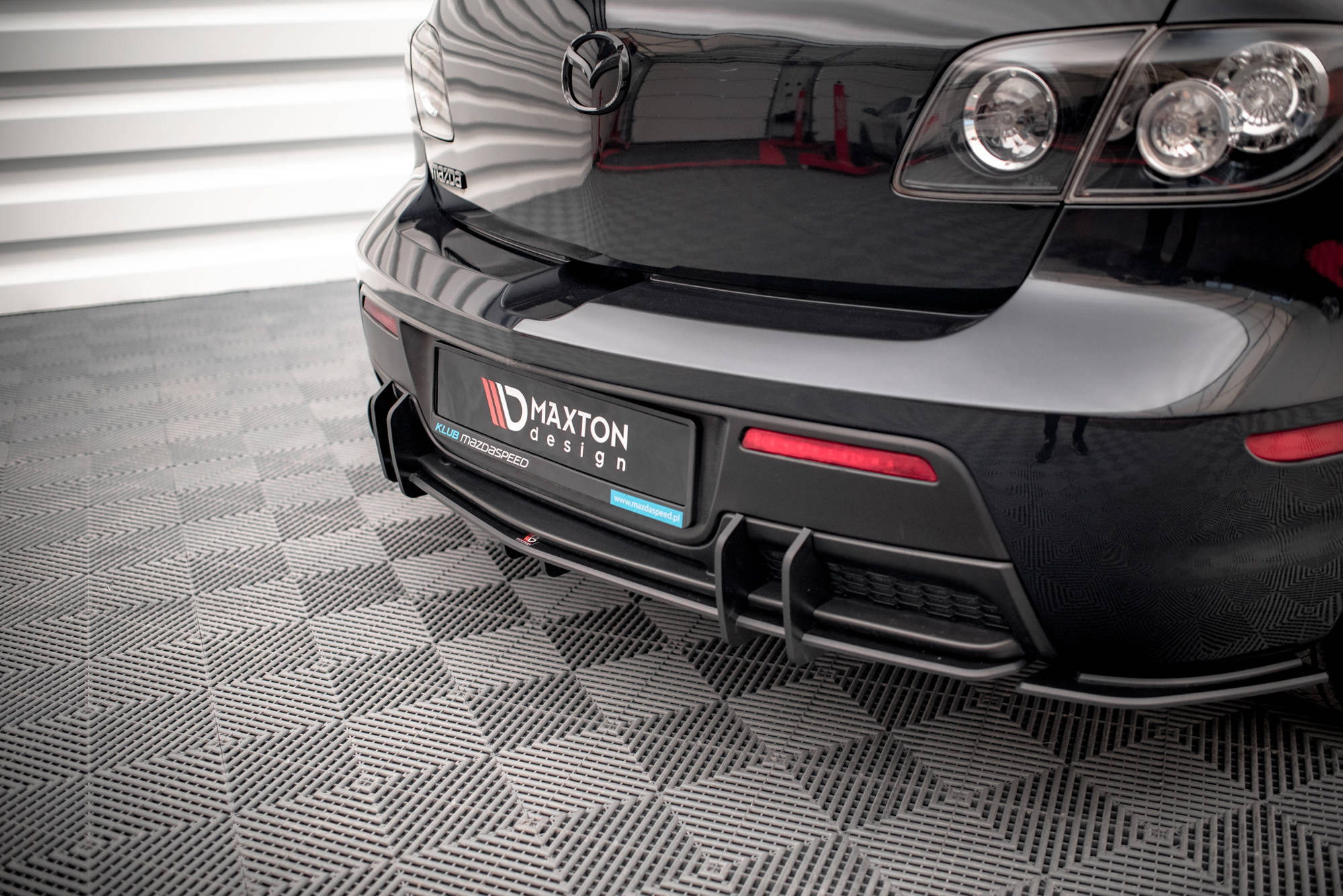 Street Pro Heckschürze Heck Ansatz Diffusor passend für Mazda 3 MPS Mk1 US-Spec Version