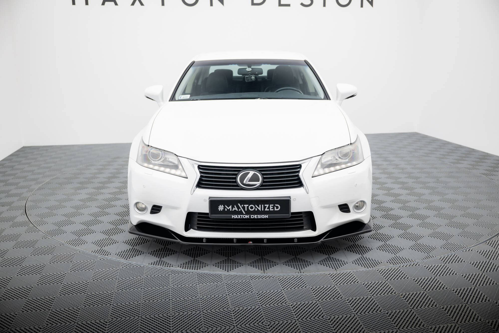 Street+ Spoilerlippe Front Ansatz V.1 passend für Lexus GS Mk4 L10 schwarz Hochglanz