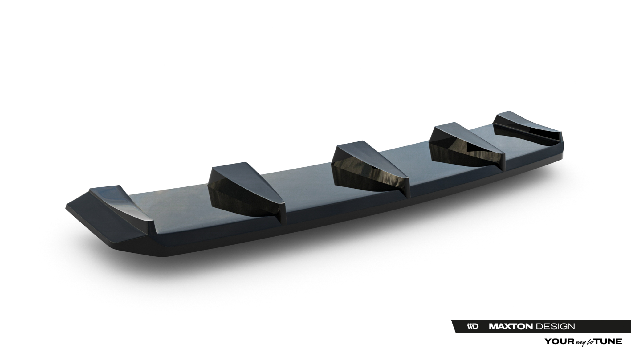 Diffusor Heckansatz passend für Lexus IS 500 Mk3 Facelift 2 XE30 schwarz Hochglanz